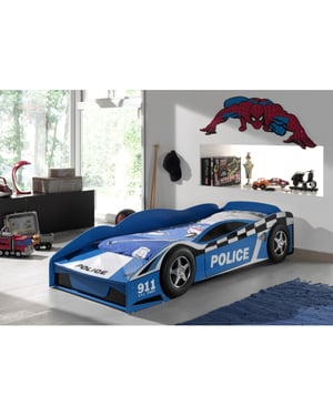 Lucevi peuter police car hout - 173x75x41cm