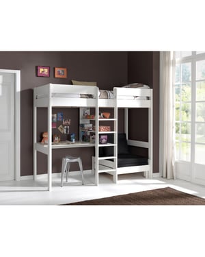 Lucevi pino hoogslaper + bureau + fauteuil 90x200 cm -