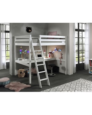 Lucevi pino mezzanine bed 140 x 200 cm pino bureau voor mezzanine