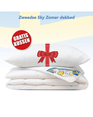 Swedish Sky Zomer dekbed + 1 hoofdkussen tweepersoons dekbed set 200x220 cm