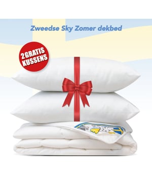 Swedish Sky Zomer dekbed + 2 hoofdkussen litsjumeaux dekbed set 240x200 cm
