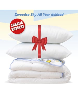 Swedish Sky All year dekbed + 2 hoofdkussen litsjumeaux dekbed set 240x220 cm