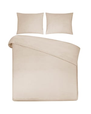 DoubleDry Dekbedovertrek 100% natuurlijk katoen lits jumeaux 240x200/220 cm +