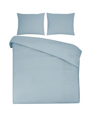 DoubleDry Dekbedovertrek 100% natuurlijk katoen lits jumeaux 240x200/220 cm +
