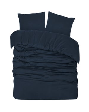 DoubleDry Dekbedovertrek flanel 100% zacht katoen eenpersoons 140x200/220 cm +