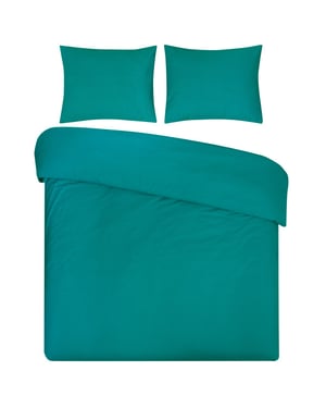 DoubleDry Dekbedovertrek uni 100% natuurlijk katoen 140x200/220 -