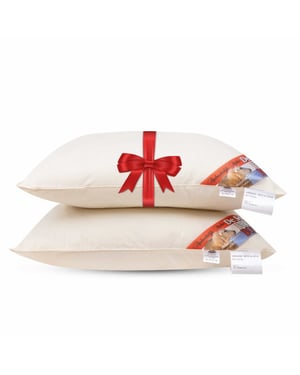 De Schaperie Schaperie hoofdkussens set van 2 stuks iws gecertificeerd wol stevig -