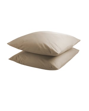 DoubleDry Kussensloop 2 stuks 100% natuurlijk katoen 2x 60x70 licht