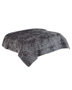 Unique Living bedsprei peggy 170x220cm dark grey