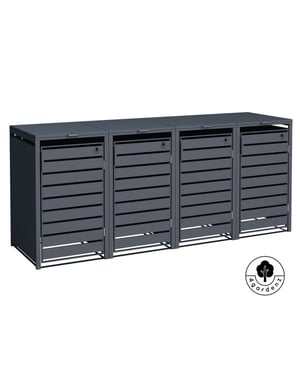 4gardenz ® kliko ombouw 4 kliko's containerombouw container ombouw antraciet
