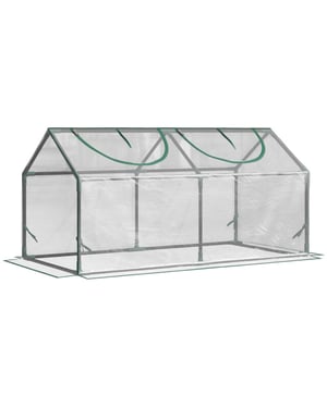 4goodz Outsunny foliekas met venster, pvc kweekkas 120x60x60 cm,