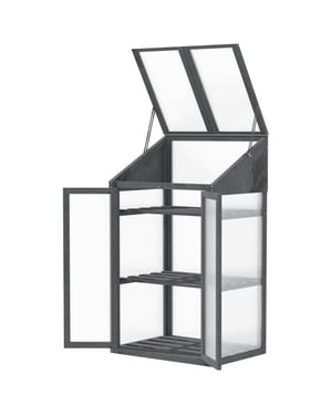 4goodz Outsunny mini kas van hout, 70 x 50 x 120 cm,