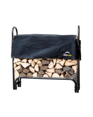 ShelterLogic ® sl90363 haardhout houtopslag met hoes brandhoutrek 126 cm