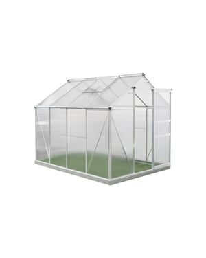 Westmann Aluminium kas flora 68 zilver 252x192x201cm