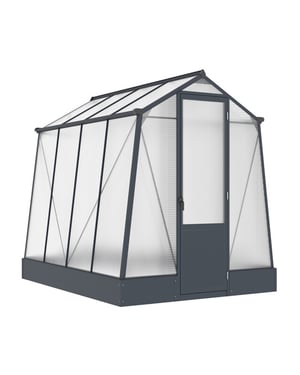 Westmann Aurora 68 tuinkas met fundering antraciet 248x188 cm