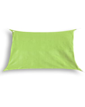 Hanse® Schaduwdoek rechthoek waterdoorlatend 4x5 m zonnedoek lime