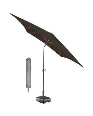 Kopu ® altea parasolset vierkant 230x230 cm met hoes -