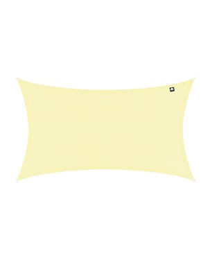 Kopu ® schaduwdoek rechthoek waterdicht 2x3 m zonnedoek creme