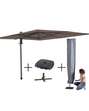 Madison Mega combi deal! parasol saint-tropez + voet + hoes