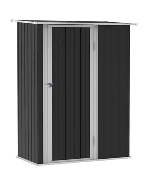 4goodz Outsunny stalen tuinkast balkonkast 84x142x189 cm -