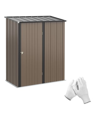 4goodz Outsunny stalen tuinkast balkonkast 100x103x160 cm -