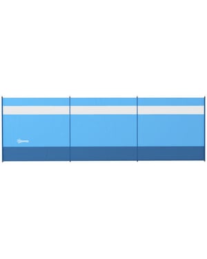 4goodz Outsunny windscherm met kijkvenster en draagtas, stalen palen, 440x140cm,