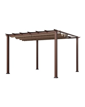 Paragon Outdoor Aluminium pergola florida 1111 houtlook 350x350x235cm -