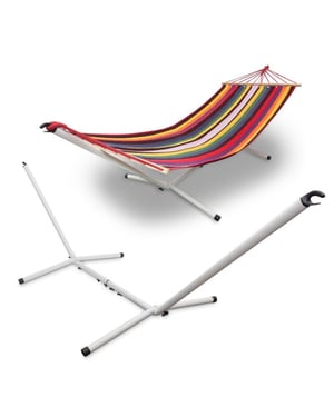 Hanse® Stevige verstelbare hangmatstandaard staal 300-340x100 cm 150kg max