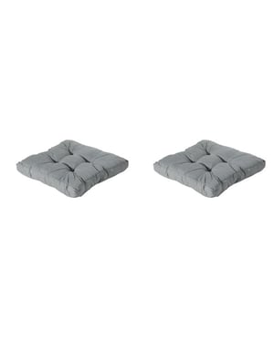 Madison florance zitkussen basic grey ca. 73x73 cm set van 2