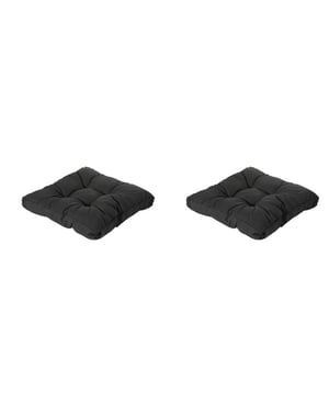 Madison florance zitkussen rib black ca. 73x73 cm set van 2