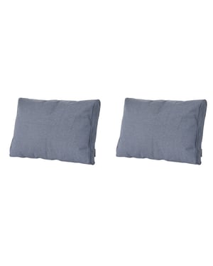 Madison lounge profi-line manchester denim grey ca. 40x60 cm set van 2