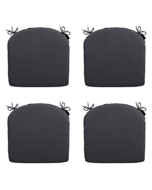 Madison zitkussen basic black ca. 46x48 cm set van 4