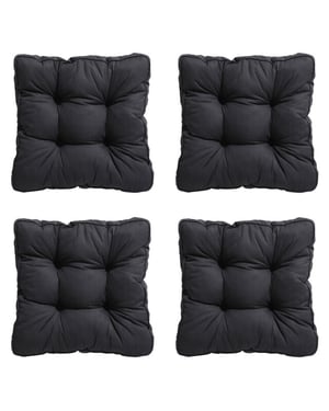 Madison zitkussen florance basic black ca. 47x47 cm set van 4