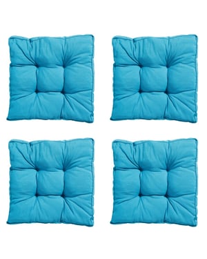 Madison zitkussen florance panama aqua ca. 47x47 cm set van 4