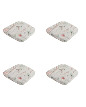 Madison zitkussen wicker donna natural canvas eco+ ca. 48x48 cm set van 4