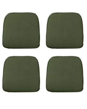 Madison zitkussen wicker panama green ca. 48x48 cm set van 4
