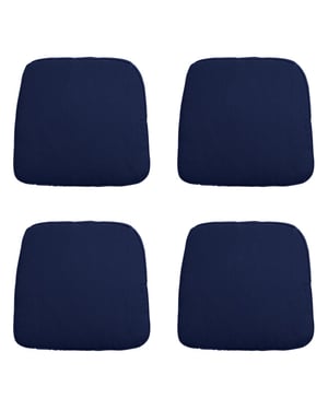 Madison zitkussen wicker panama indigo ca. 48x48 cm set van 4