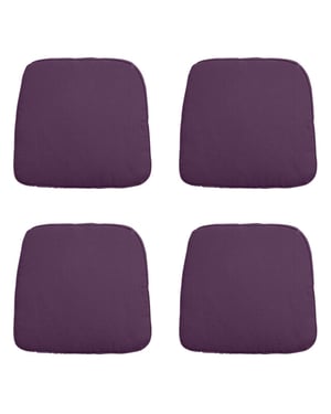 Madison zitkussen wicker panama purple ca. 48x48 cm set van 4