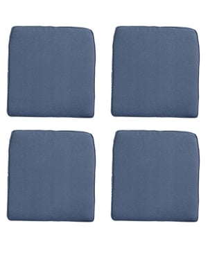 Madison zitkussen wicker panama safier blue ca. 48x48 cm set van 4