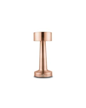 Buccan Buccan dumbbell tafellamp rosegoud 3 lichtstanden en touchpanel