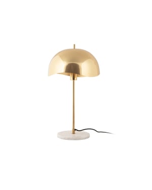 Leitmotiv tafellamp waved dome verguld