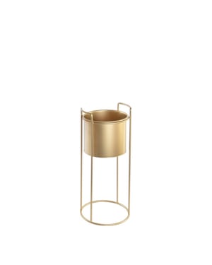 Casa di Elturo Bloempot glamour rond met standaard metaal m Ø 20 x h 50 cm