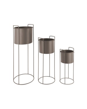 Present Time plant pot set essence donker