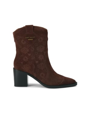 Kurt Geiger London Suede KGL Western Ankle Boots