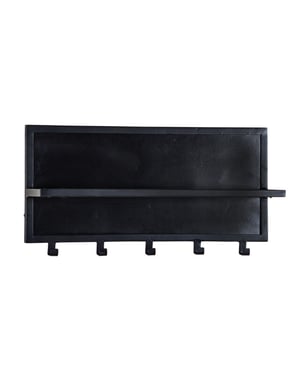 Brix kapstok caro black mangohout / gecoat staal