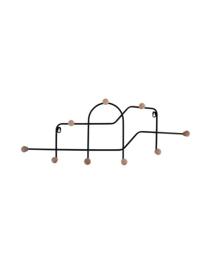 Present Time coat rack maze -