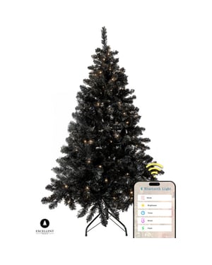 Excellent Trees Kerstboom ® led stavanger black 180 cm 350 lampjes