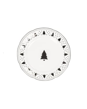House Vitamin Plate xmas tree newbone china 19,5x19,5x1,2cm