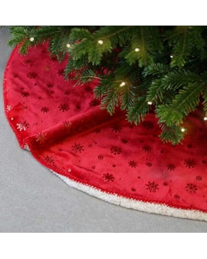 Unique Living kerstboomrok britt red
