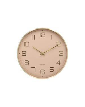 Karlsson wandklok elegance glow zacht- Ø40cm